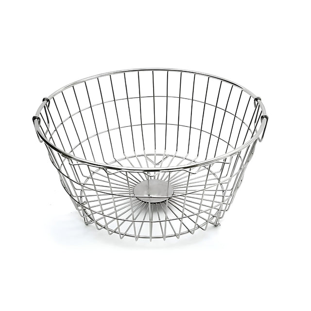 Coconut C24-SS-Y14 Aqua Round SS Dish Drainer Tokra Medium_Front View