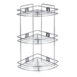 Coconut C24-SS-Y16 Triangle Corner SS Storage Stand 3 Step Small_1