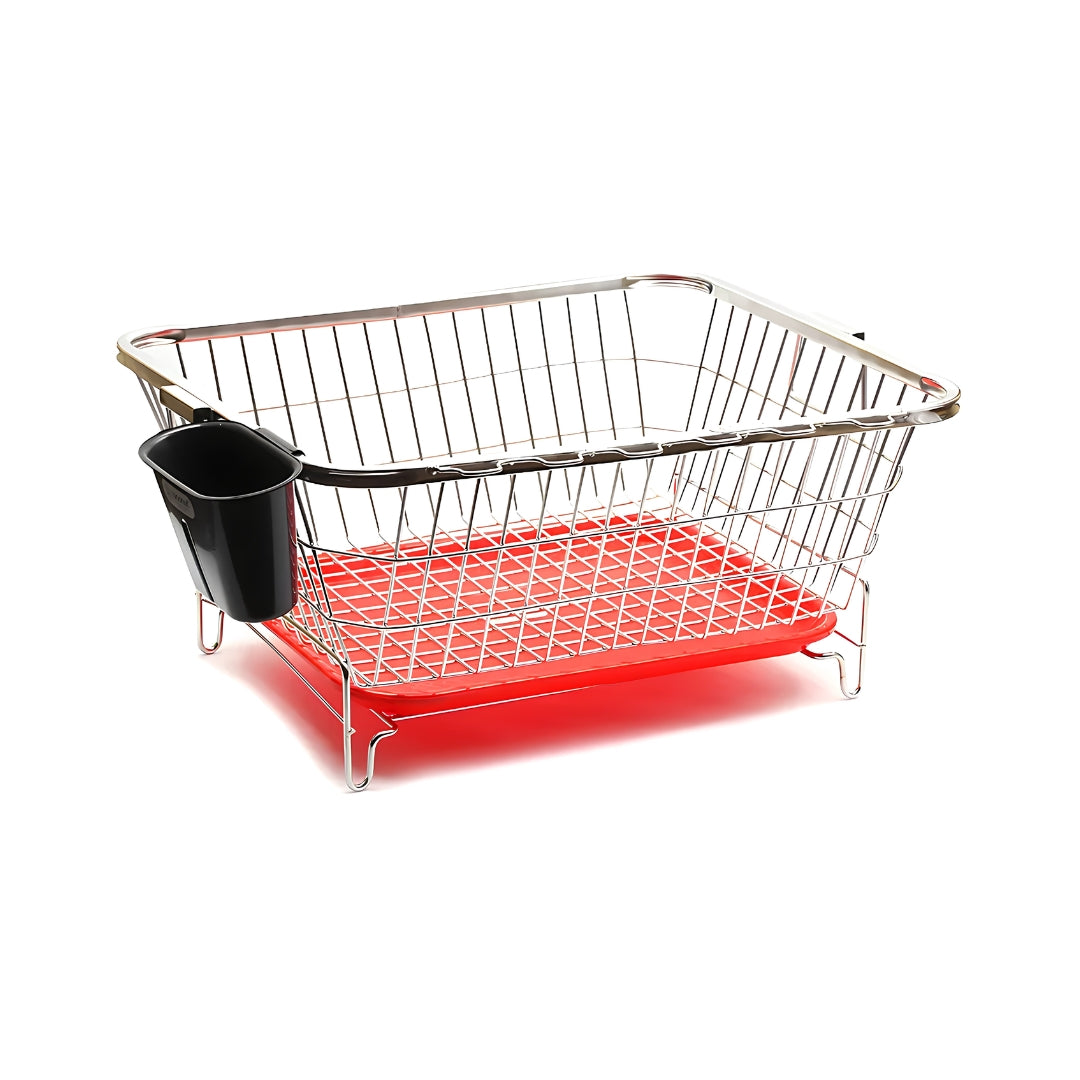 Coconut C24-SS-Y17 Smart Square SS Dish Drainer Basket - Small_Front View