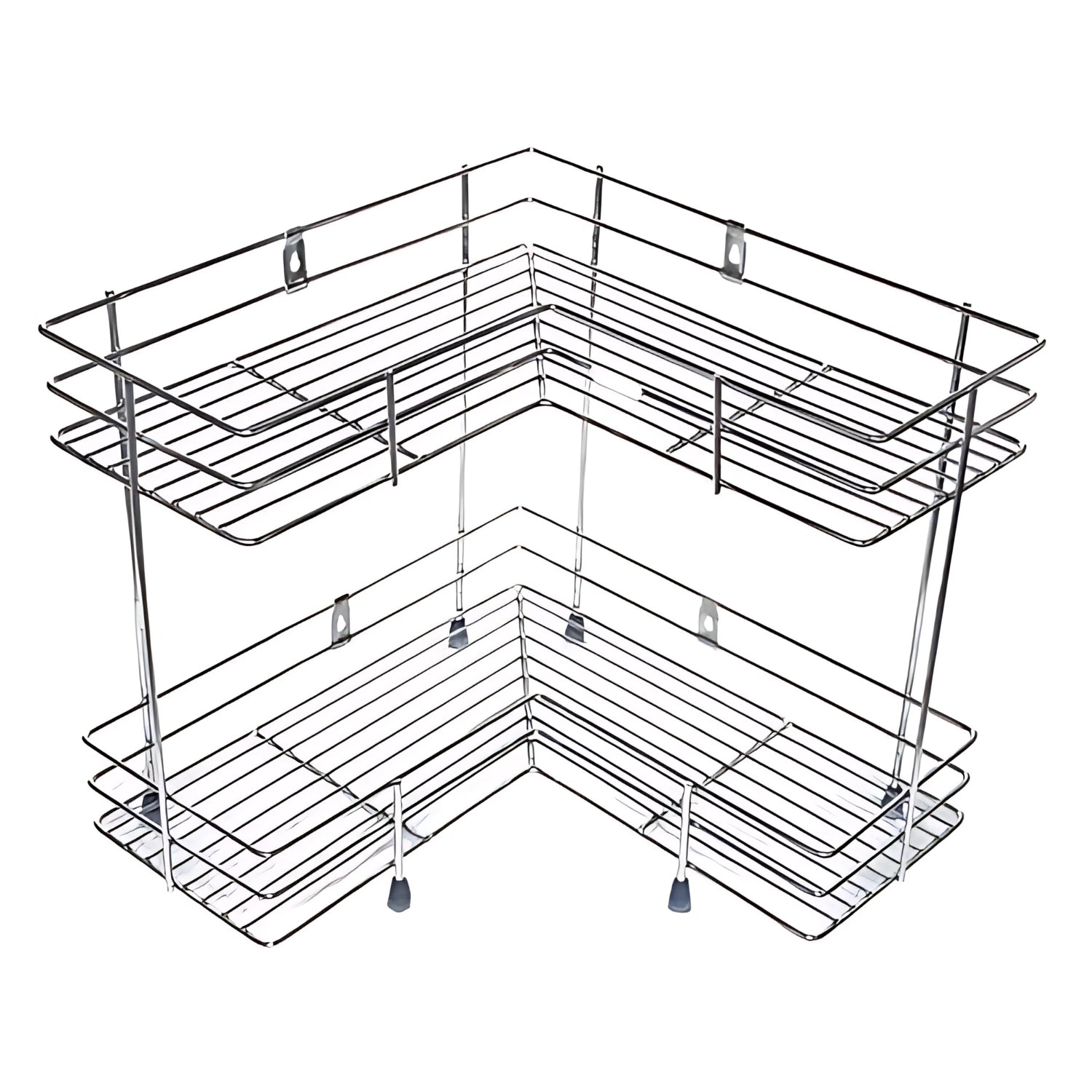 Coconut C24-SS-Y18  L Corner SS Storage Stand 2 Step Small_1