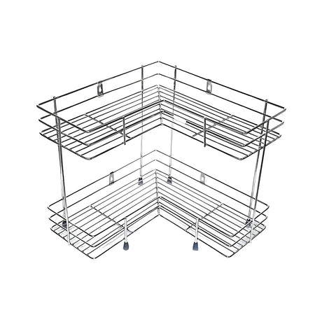 Coconut C24-SS-Y18 L Corner SS Storage Stand 2 Step Small_Front View