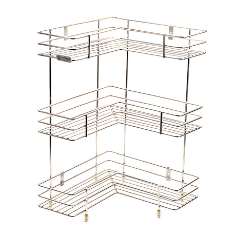 Coconut C24-SS-Y18 L Corner SS Storage Stand 3 Step Small_1