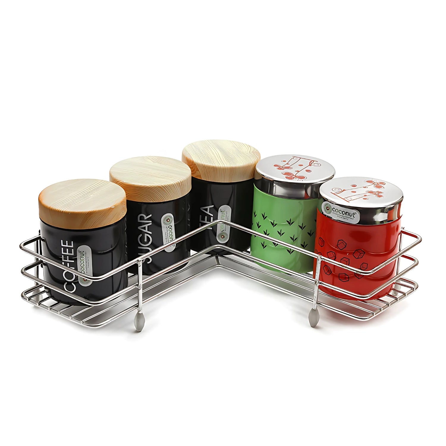 Coconut C24-SS-Y18 L Corner SS Storage Stand 3 Step Small_4