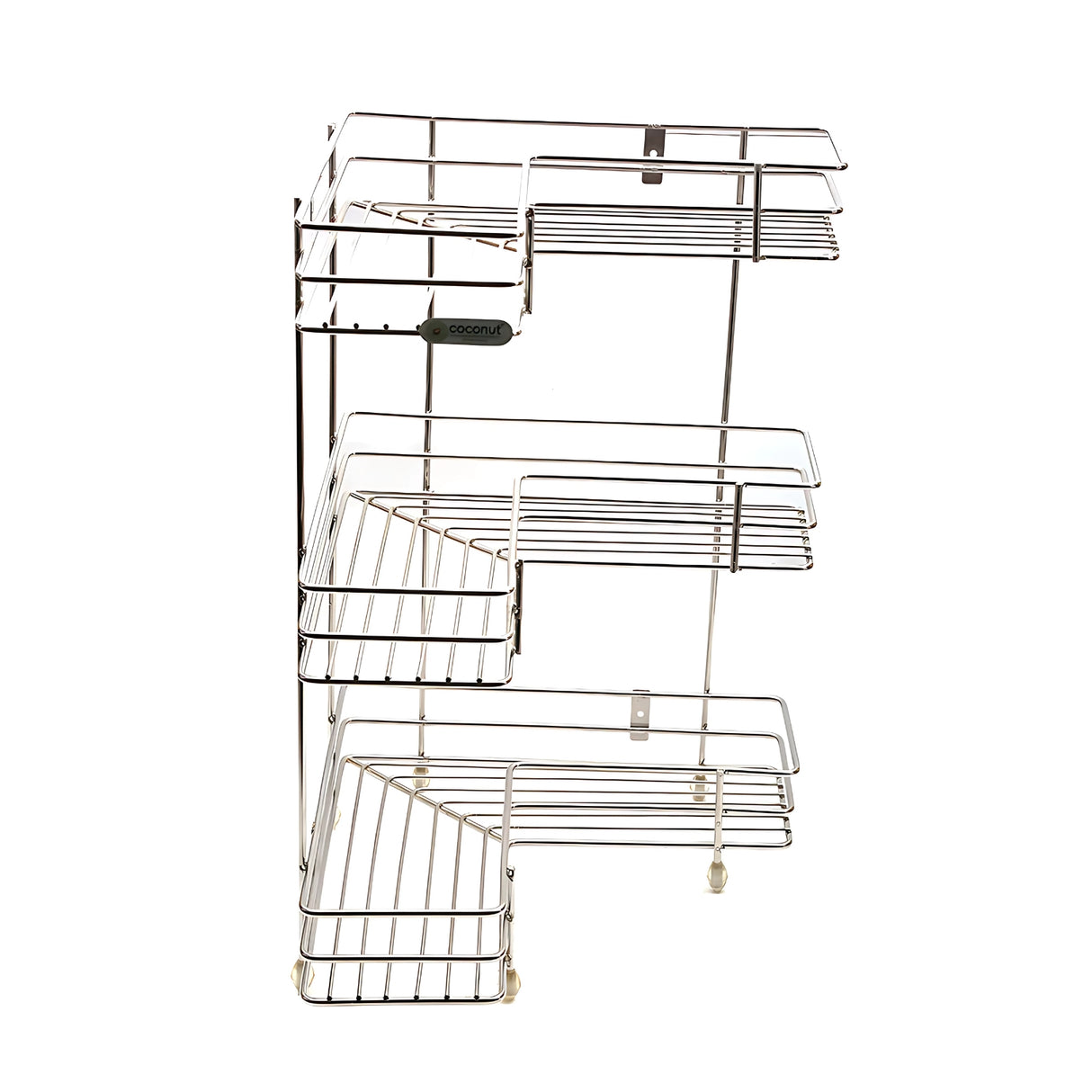 Coconut C24-SS-Y18 L Corner SS Storage Stand 3 Step Small_5