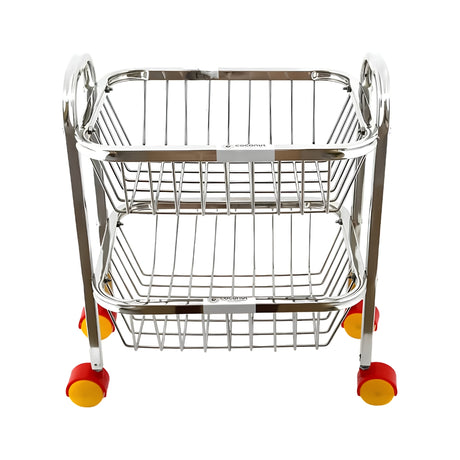 Coconut C24-SS-Y30 Basic Kitchen SS Trolley 2-Tier Small_Front View
