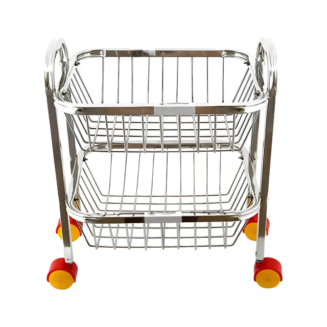 Coconut C24-SS-Y30 Basic Kitchen SS Trolley 2-Tier Small_Front View