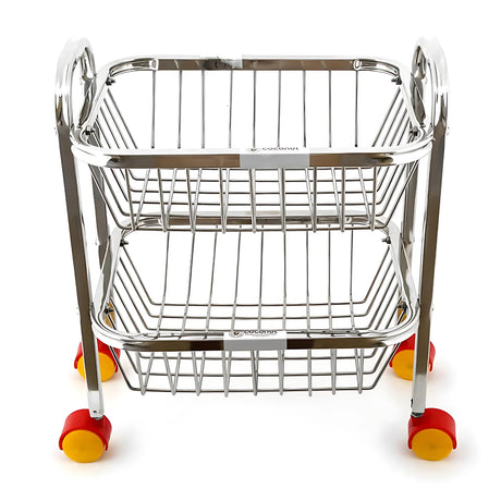 Coconut C24-SS-Y9 Rectangle Pluto SS Trolley 2-Tier Small_1