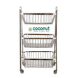 Coconut C24-SS-Y9 Rectangle Pluto SS Trolley 3-Tier Big_4