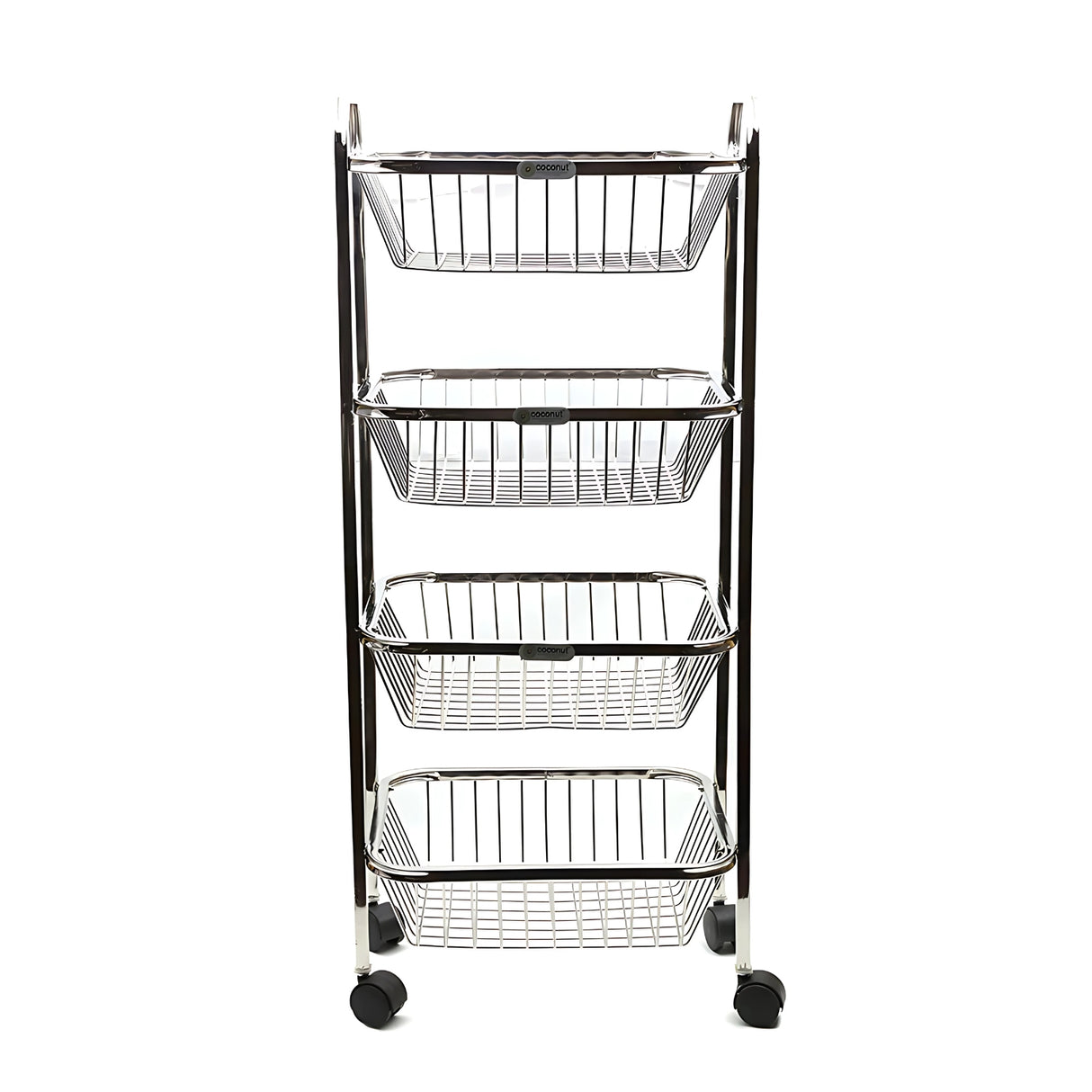 Coconut C24-SS-Y9 Rectangle Pluto SS Trolley 4-Tier Small_1