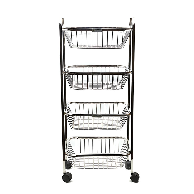 Coconut C24-SS-Y9 Rectangle Pluto SS Trolley 4-Tier Small_1