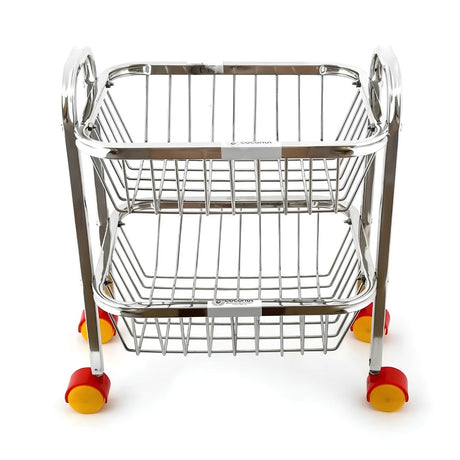 Coconut SS-Y30 Basic Kitchen SS Trolley 2-Tier Big_Front View