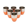Coconut Stainless Steel Copper Finish Double Wall Water Glass Set of 6 - 250 ml_Front View