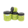 Coconut Stainless Steel TCS Colour Containers Set of 4 Pieces - Green_Front View