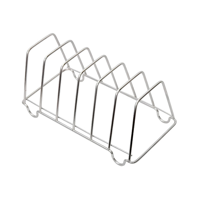 Coconut Y25 Square Stainless Steel Plate Stand for 8 Plates – Medium_Front View