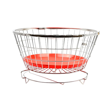 Coconut Y27 Smart Round Stainless Steel Dish Drainer Basket – Big_Front View