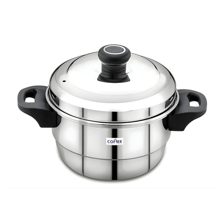 Coffer SS Sambar Mini Idly Cooker 3 Plate_1