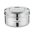 Coffer SS Snack Box or Poori Dabba Multi-Purpose Container with Curve Lid No 3 Large_Front View
