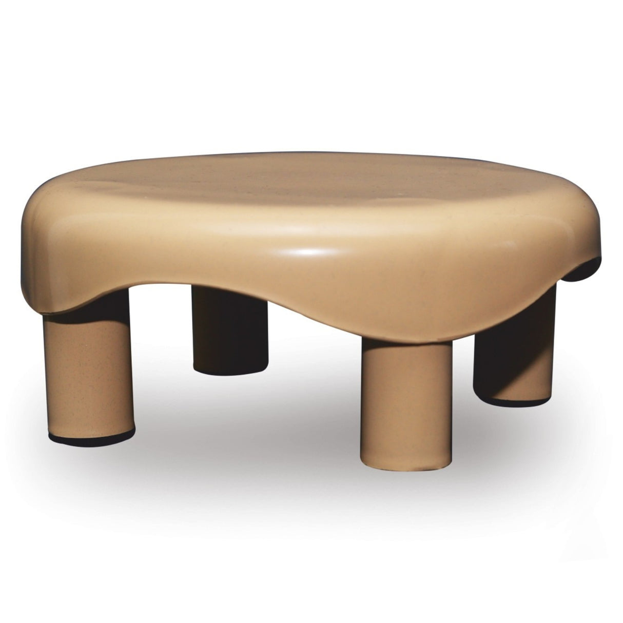 Settle Crest Plastic Foot Stool – Beige