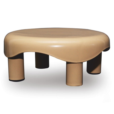 Settle Crest Plastic Foot Stool – Beige