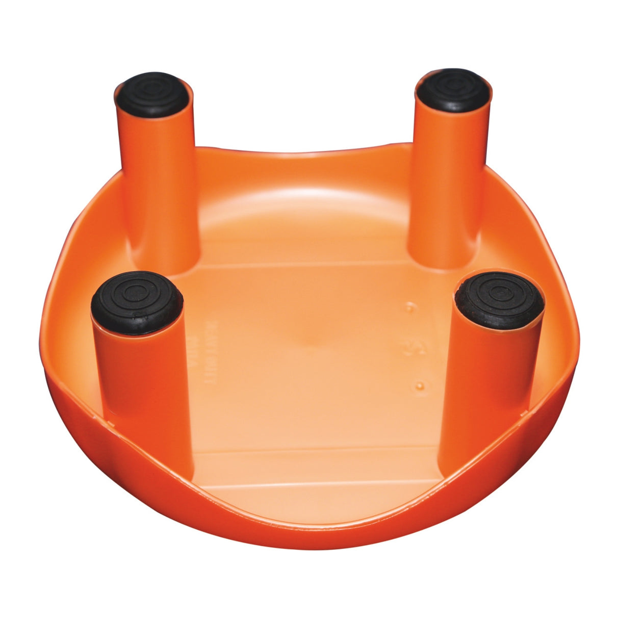 Settle Crest Plastic Foot Stool - Pearl Orange