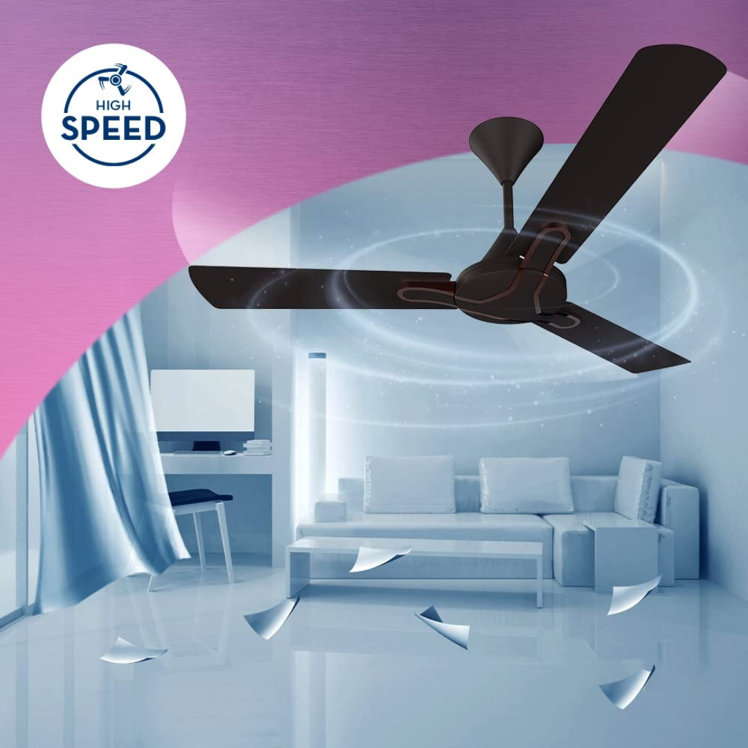 Crompton Gianna High Speed Ceiling Fan 1200 mm -  Brown_Feature_2