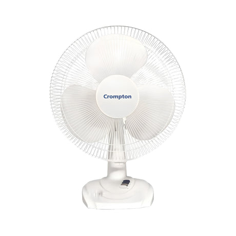 Crompton Hiflo Wave Plus Table Fan 400 mm - White_Front View
