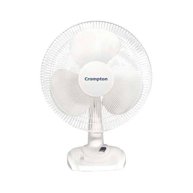 Crompton Hiflo Wave Plus Table Fan 400 mm - White_Front View