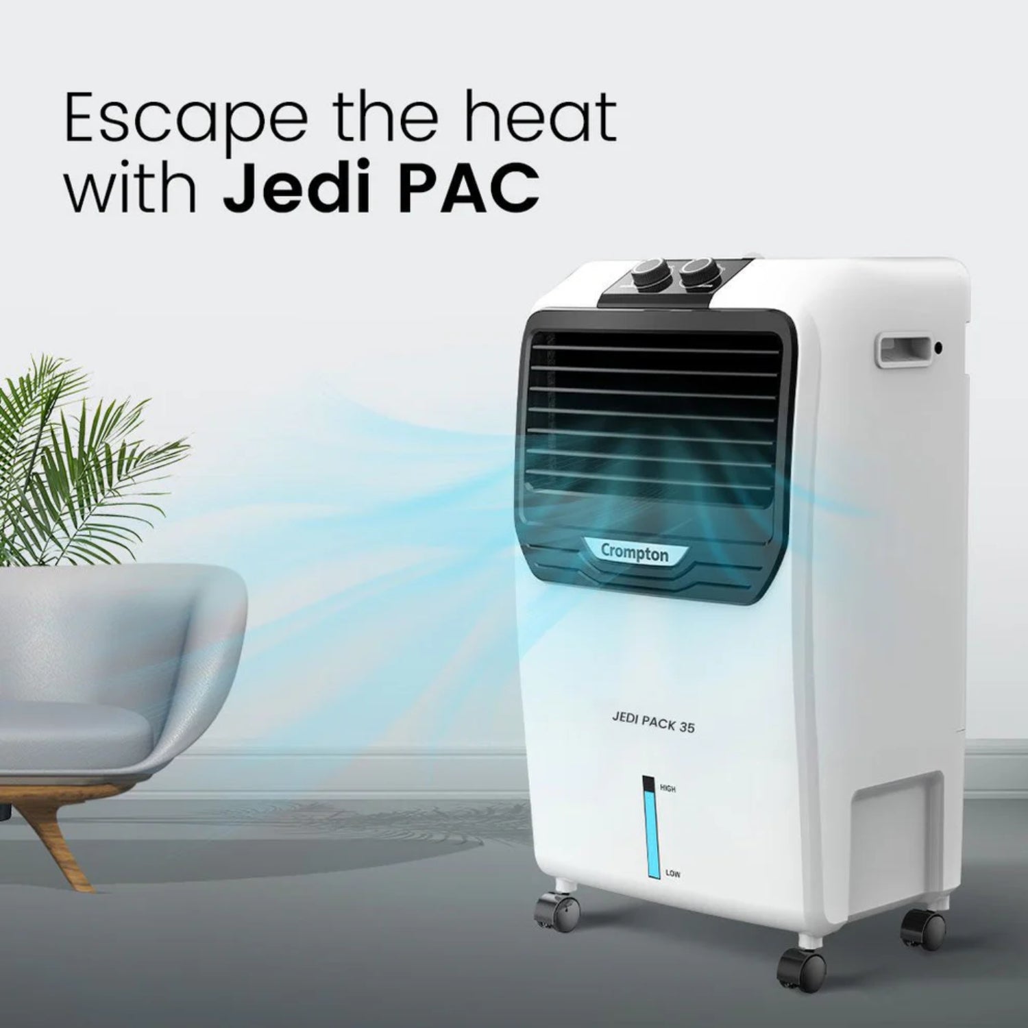 Crompton JEDI PAC Personal Air Cooler 35 L - White_5