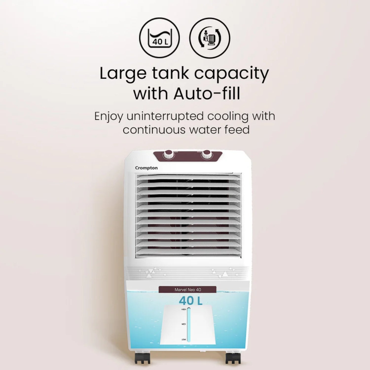 Crompton Marvel Neo Personal Air Cooler 40 L - White_4