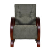 Dakota Wooden Sofa 1 Seater - Light Walnut Finish