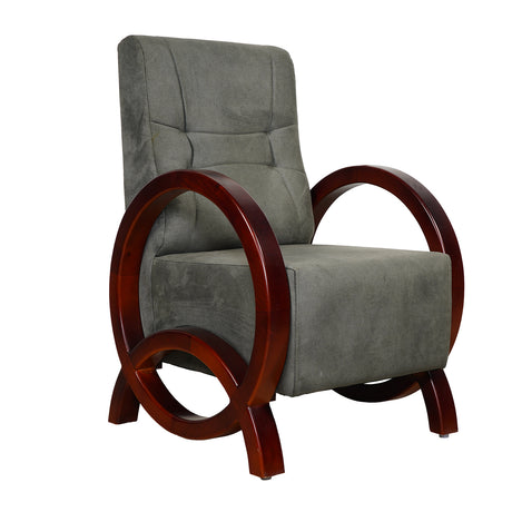 Dakota Wooden Sofa 1 Seater - Light Walnut Finish