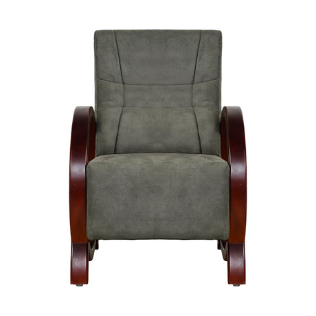 Dakota Wooden Sofa 1-Seater - Light Walnut Finish_2