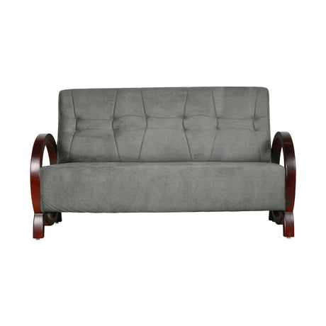 Dakota Wooden Sofa 3-Seater - Light Walnut Finish_2