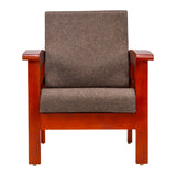 Dallas Pro Classic Wooden Sofa 1 Seater - Honey Finish