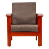 Dallas Pro Classic Wooden Sofa Set (3+1+1 Seater) - Honey Finish