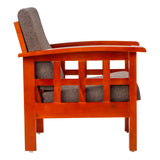 Dallas Pro Classic Wooden Sofa Set (3+1+1 Seater) - Honey Finish