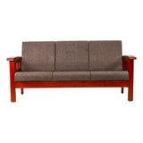 Dallas Pro Classic Wooden Sofa 3 Seater - Honey Finish