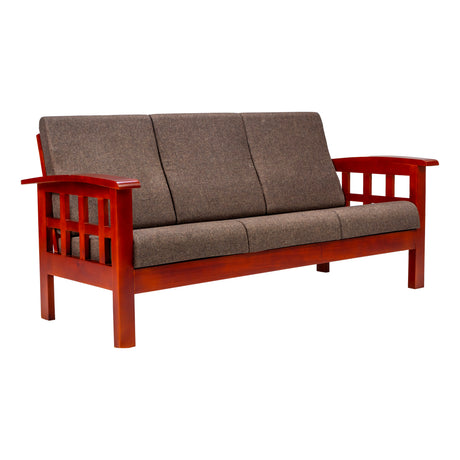 Dallas Pro Classic Wooden Sofa 3 Seater - Honey Finish