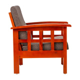 Dallas Pro Classic Wooden Sofa 1 Seater - Honey Finish