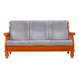 Denver Pro Luxe Sofa Set (3+1+1 Seater) - Teak Finish