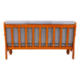 Denver Pro Luxe Sofa Set (3+1+1 Seater) - Teak Finish