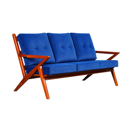 Derby Wooden Sofa 3-Seater - Light Walnut Finish_1
