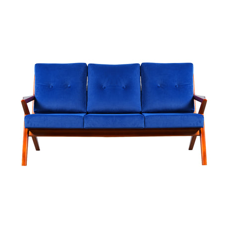 Derby Wooden Sofa 3-Seater - Light Walnut Finish_2