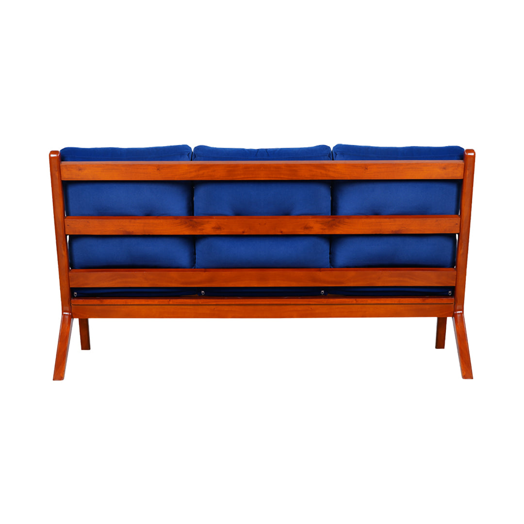 Derby Wooden Sofa 3-Seater - Light Walnut Finish_4