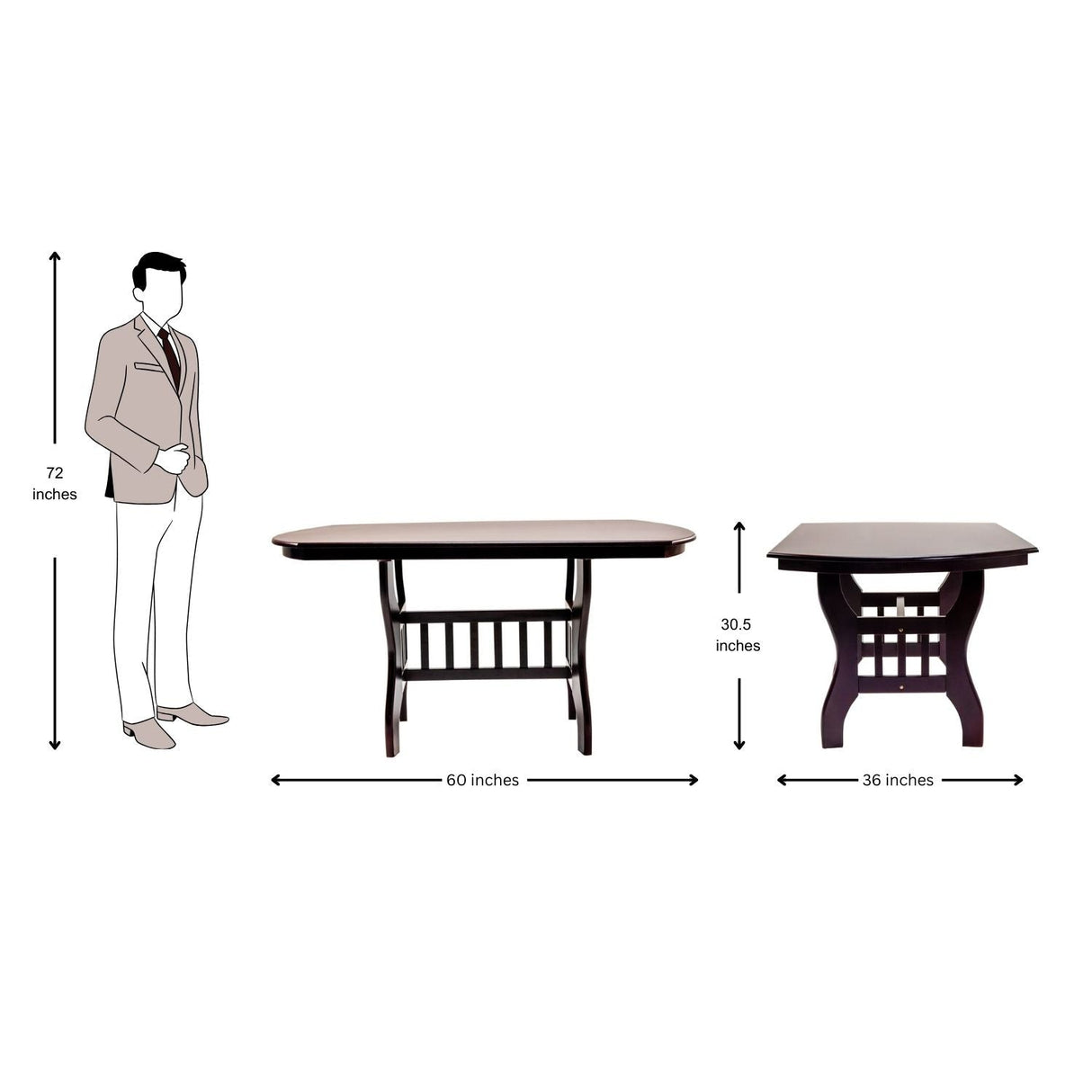 Kenmore Pro Oval Wooden Top Dining Table 4-Seater - Light Walnut Finish