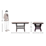 Kenmore Pro Oval Wooden Top Dining Table 4-Seater - Light Walnut Finish