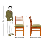 Bogota Pro Comfortable Dining Chair - Teak Finish
