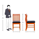 Havana Pro Stylish Dining Chair - Teak Finish