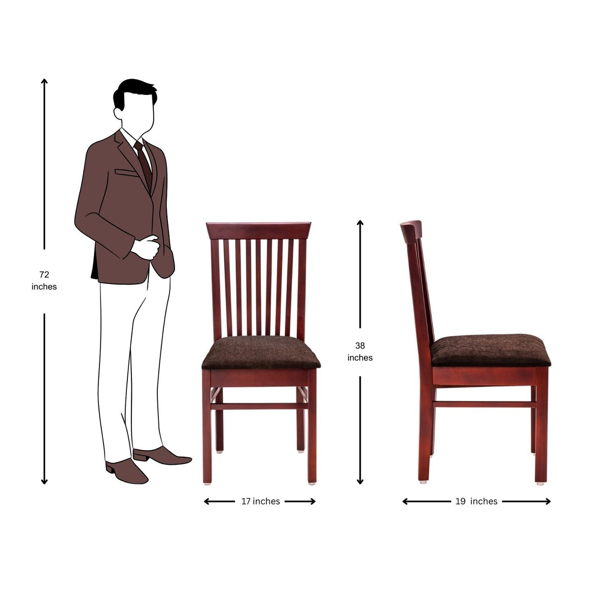 Kiron Pro Modern Dining Chair - Honey Finish