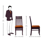 Yara Pro Contemporary Dining Chair - Light Walnut Finish